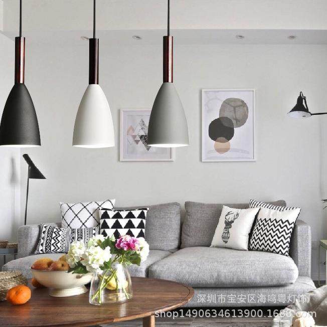 北欧现代简约餐厅灯创意个性饭厅吧台铁艺吊灯三头直盘圆盘餐厅灯,家装灯饰光源,智能吊灯,淘宝优惠券,粉丝福利购,淘宝优惠卷