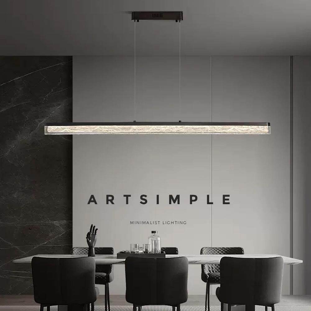意式极简一字餐厅吊灯轻奢现代简约吧台北欧设计师高端餐桌长条灯,智能设备,其他智能设备,淘宝优惠券,粉丝福利购,淘宝优惠卷