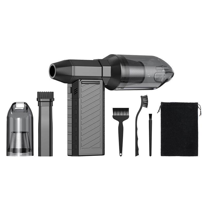 新款便携涡轮暴力风扇电脑机箱键盘吹尘器手持无线车载吸尘器家用