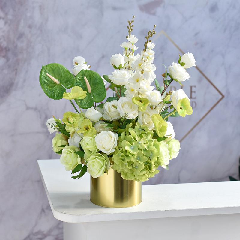 开业前台接待台花抱抱桶花桌花仿真花KTV装饰摆件会议洽谈区花束