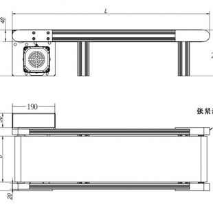 4020铝型材小型输送机电子产品自动传送带流水线冲床机分拣打标机