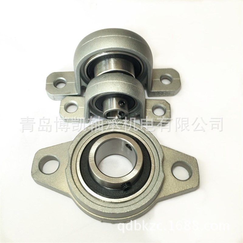 微型锌合金带座轴承P004 内径20 带偏心套可水中使Z用轻型机械