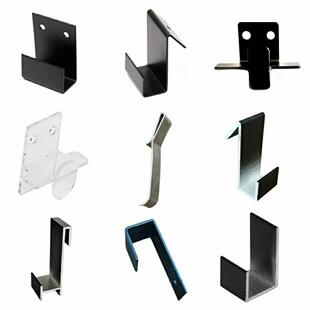 瓷砖展示挂钩展架挂钩透明中钩洞洞板瓷砖五金冲孔洞洞店铺墙砖