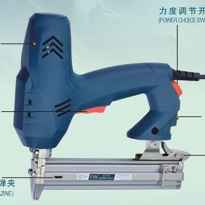 厂方专业电动工具六代新款F30D不卡钉大功率力道可调节电钉枪