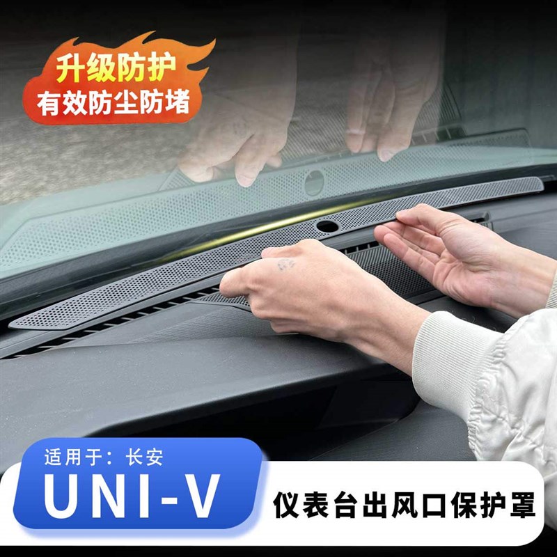 适用长安cIV22-24款中控仪表台出风口保护罩防堵防护盖内饰用品