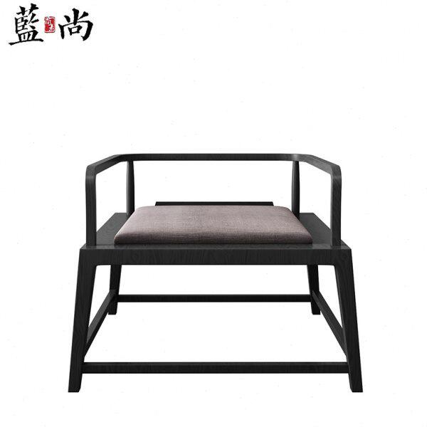 新中式实木圈椅现代中式简约休闲椅禅意家用酒店会所民宿家具定制