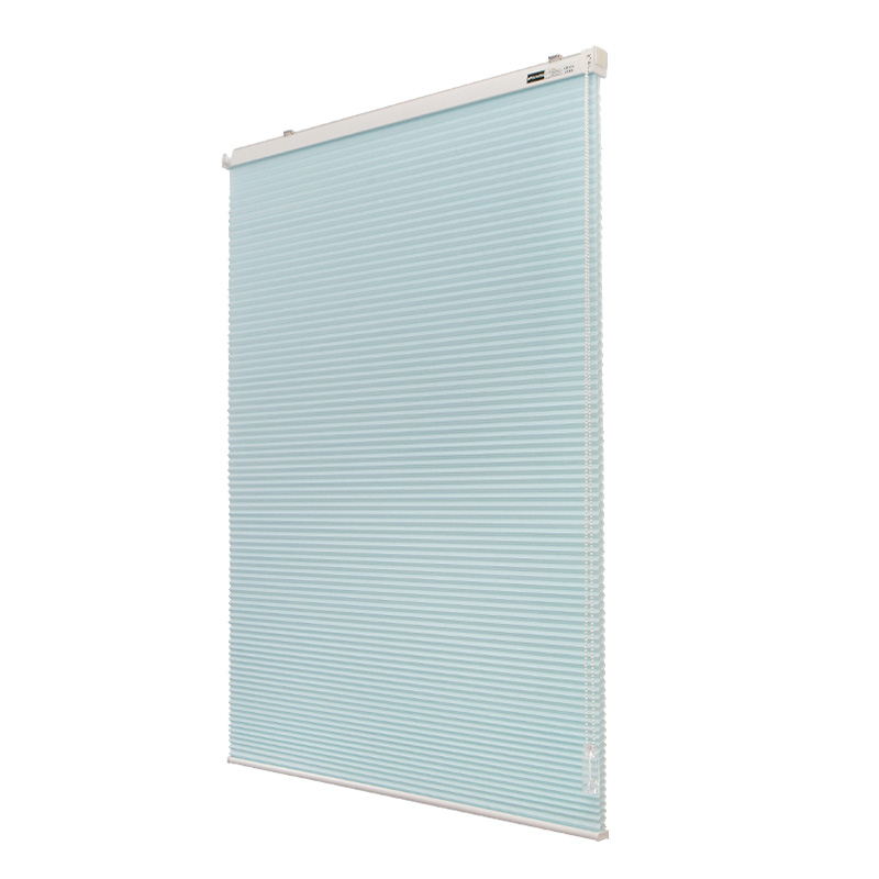 免打孔百叶窗帘蜂巢帘拉珠升降y办公室阳台客厅遮光隔热电动风琴