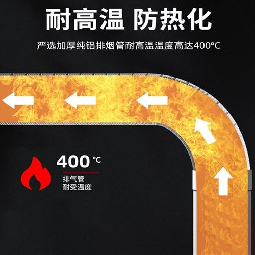 抽油烟机不锈钢排烟管吸油机排气A管道热水器加厚软管铝箔通风管