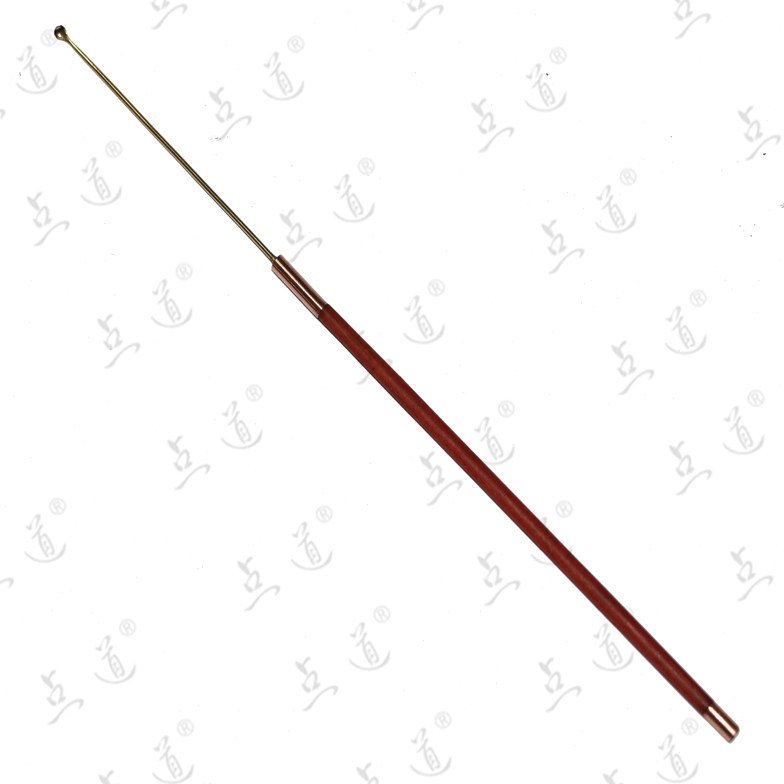 点道小号铜耳勺子采耳师专用纯手工红木竹柄铜扭丝小勺圆润可定制