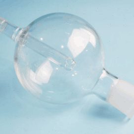 实验室用精密仪器直形防溅球缓冲瓶直形防溅瓶250ML/24/29×19/26