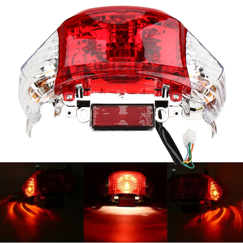 摩托踏板b车助力车适用林海48cc尾灯光阳50轻骑MQ 48Q- 车灯