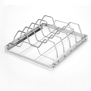 露营不锈钢折叠烤牛肋排架v烧烤网架烤牛排羊肋排架户外野营烧烤