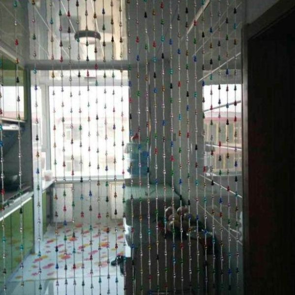 水晶珠子客厅背景珠帘成品玄关门帘隔断装饰帘七彩葫芦水晶帘挂帘