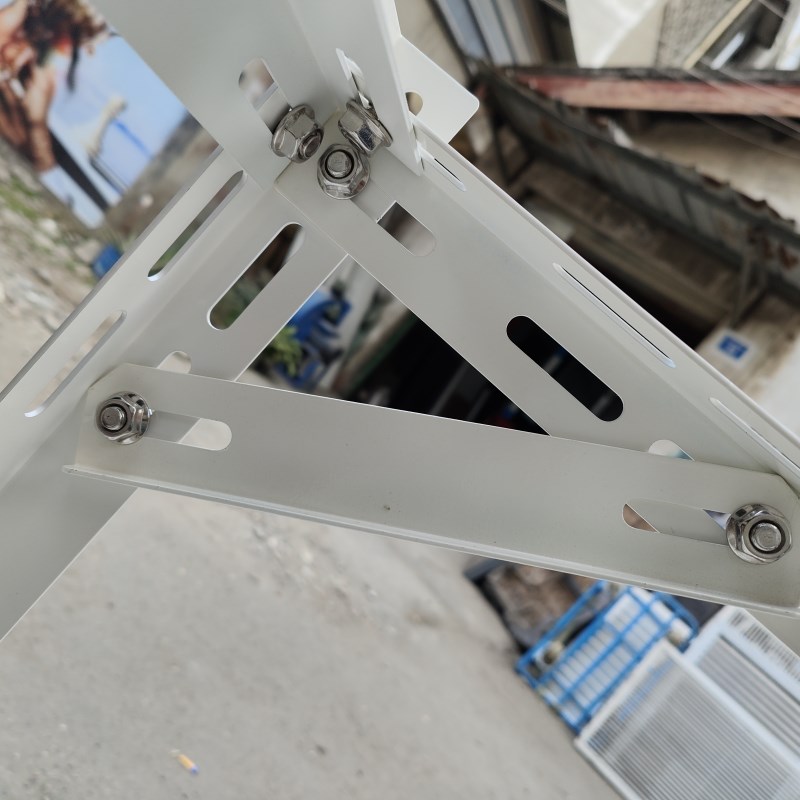 家用中央空调外机架子省空间落地B双层多台堆叠放防震定制可调托