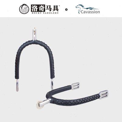 圆轮马刺(皮） 英式马刺 马刺 马刺带 l码 洛奇马具8110068