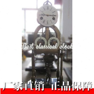 做旧骨架钟表|上弦报时座钟|走时十五天|全铜仿古董台钟|苏钟|