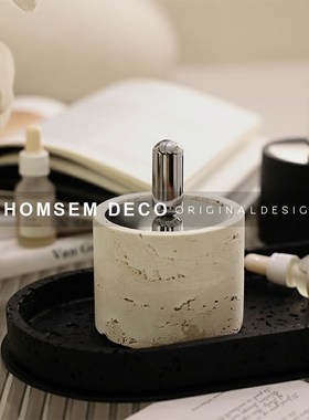 现代轻奢萨尔斯洞石扩香器售楼处会客厅书房浴室无火晶Z石香薰摆