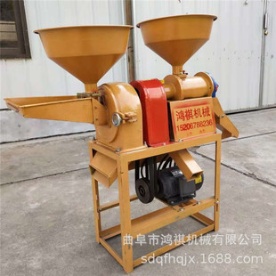 家用谷子脱壳去皮碾米机家庭用玉米碴子碾米机水稻脱壳机 金门县