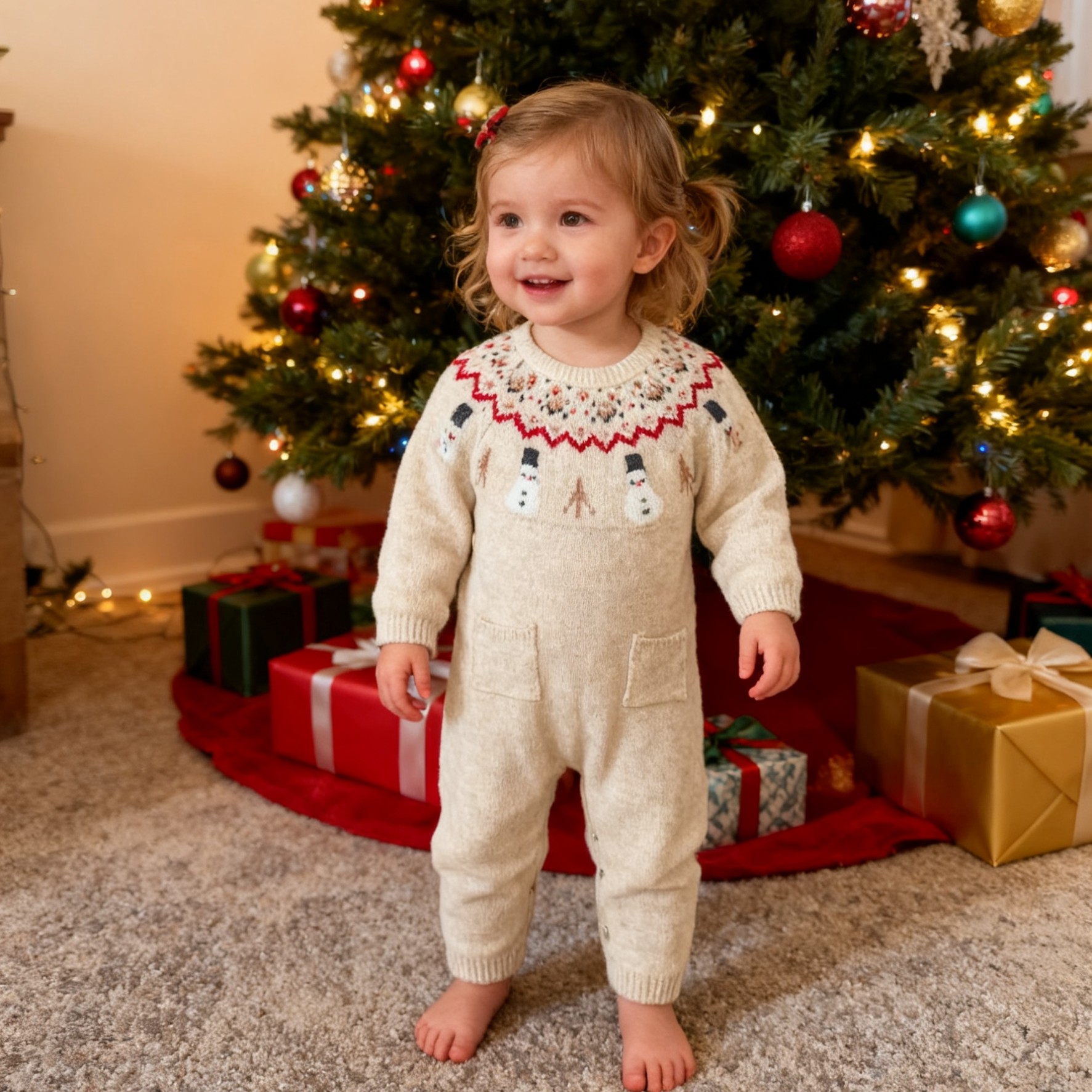 外贸出口法国kiabi宝宝针织连体衣婴儿爬服费尔岛圣诞氛围超柔软,童装/婴儿装/亲子装,连身衣/爬服/哈衣,淘宝优惠券,粉丝福利购,淘宝优惠卷