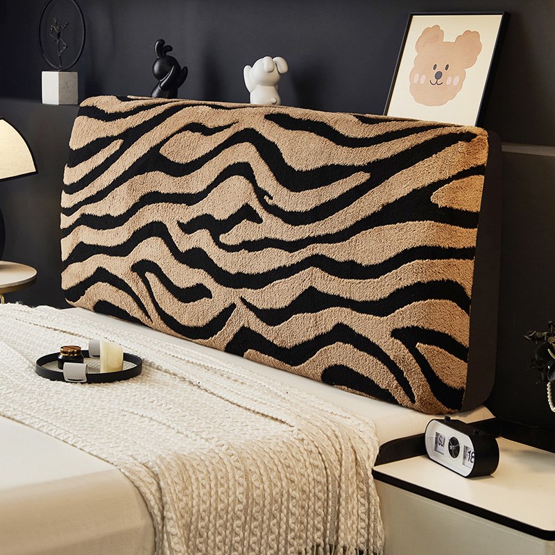 欧式高级感床头套罩毛绒2025新款全包木床软P包遮丑防尘通用床头