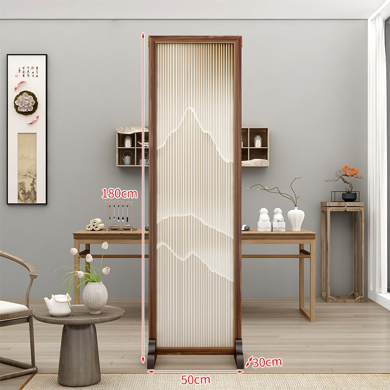 屏风隔断客厅2025n新款入户正对门办公室可折叠移动新中式玄关屏