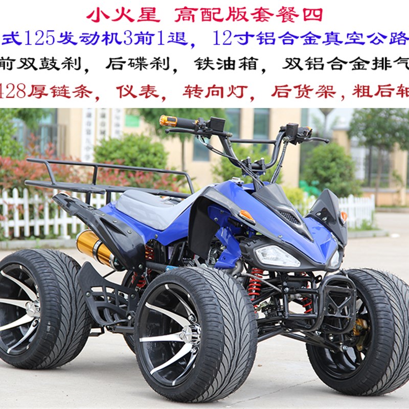 大小火星沙滩车125四轮越野摩托车 旅游场地山地电动公路赛