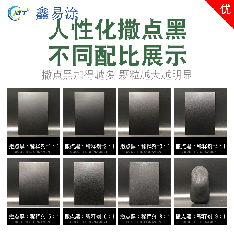 汽车保温杯窗户塑料保险杠磨砂黑漆白色哑光颗粒油漆自喷1K撒点黑