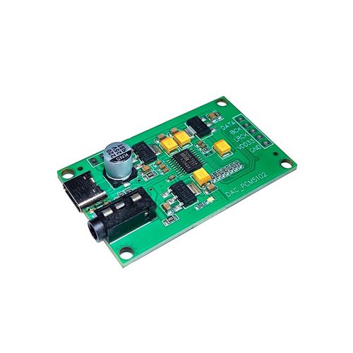 PCM5102A I2S树莓派数字音频输入DAC解码板器转AUX模拟输出模块
