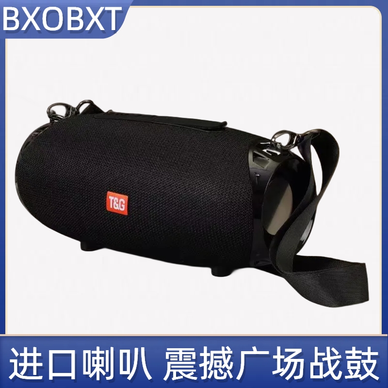 无线蓝牙音箱户外可携式双喇叭大音量小战鼓超重低音炮插卡音响