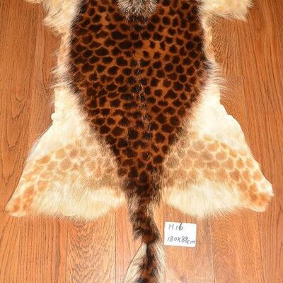 仿豹纹整张真皮毛褥子H-16酒吧酒店会所样板间动物装饰挂毯壁毯