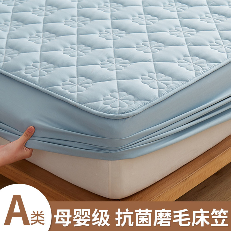 A类抗菌磨毛夹棉床笠单件加v厚床罩席梦思保护套防滑全包床垫套罩,床上用品,床笠,淘宝优惠券,粉丝福利购,淘宝优惠卷