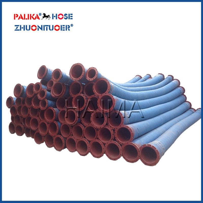 大口径耐磨泥浆i橡胶管各种法兰输水橡胶管大口径夹布吸排胶管