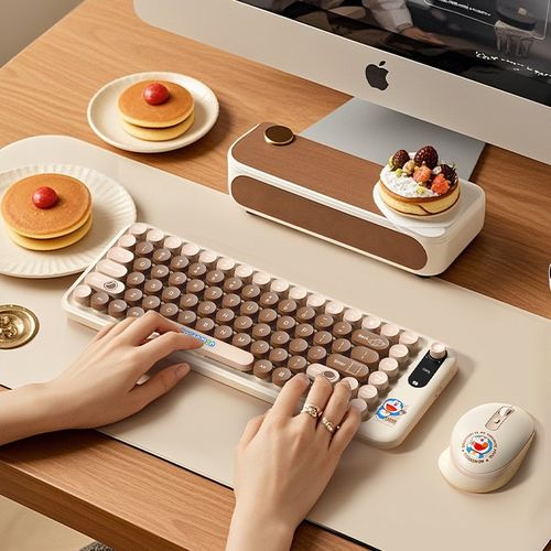 哆啦A梦 键盘鼠标套装 无线键盘鼠标套装笔记本电脑家用办公键鼠