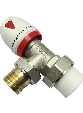 现货供应 PPR温控阀 手动 全铜 暖气阀 散热器角式直式玉环阀门