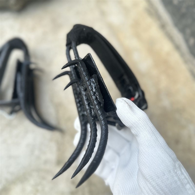 神器脚扎子猫爪新款爬树六爪猫爪上树螺纹钢专用工具淬火加宽防滑 - 封面