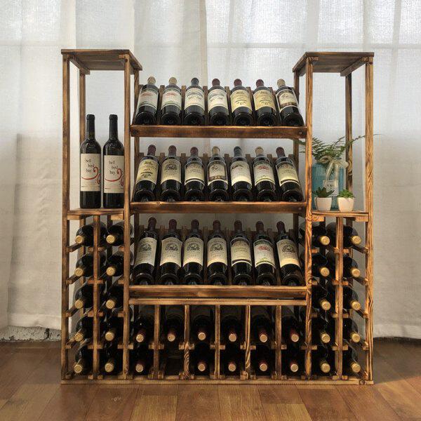 实木红酒展示架 红酒架洋酒架  酒柜 创意 木质葡萄酒架定做