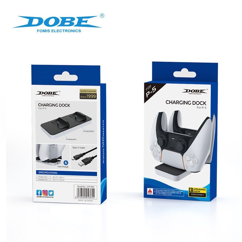 PS5双充PS5无线手柄双座充PS5游戏手柄充电底座 无线手柄充电器