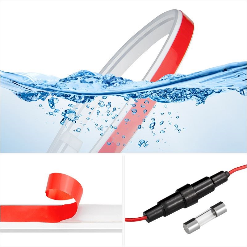 汽车日行灯启动扫描贯穿式机盖灯引擎盖装饰灯中网LED灯珠改装灯