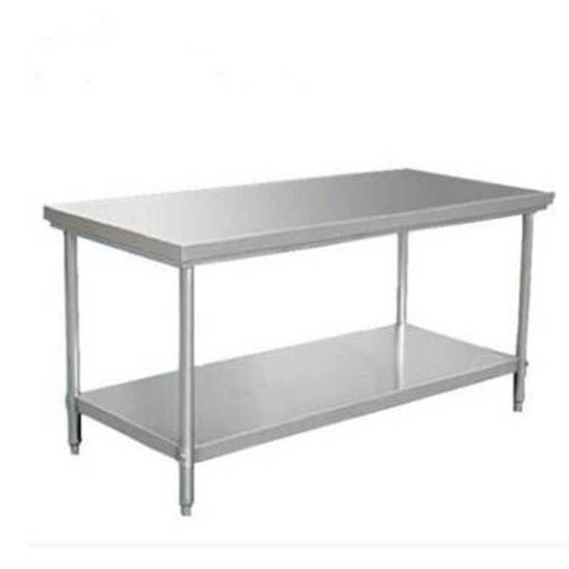 304加厚不锈钢工作台双层三层打包G桌平台厨房酒店操作台案板台面