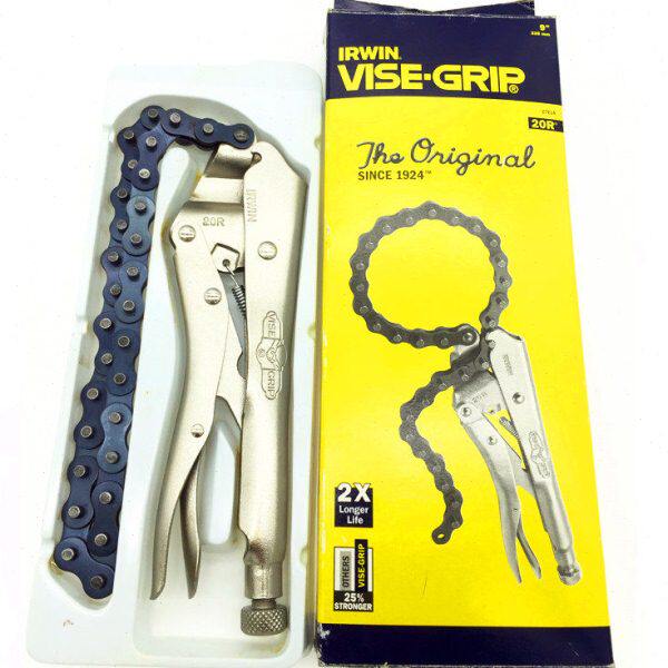 扳手20快速调节气寸手牌链条式R9大力钳省力型链条链美国链钳保握