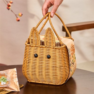 2025新款月饼礼盒包装盒蛋y黄酥篮子中秋高档冰皮礼品盒定制空盒