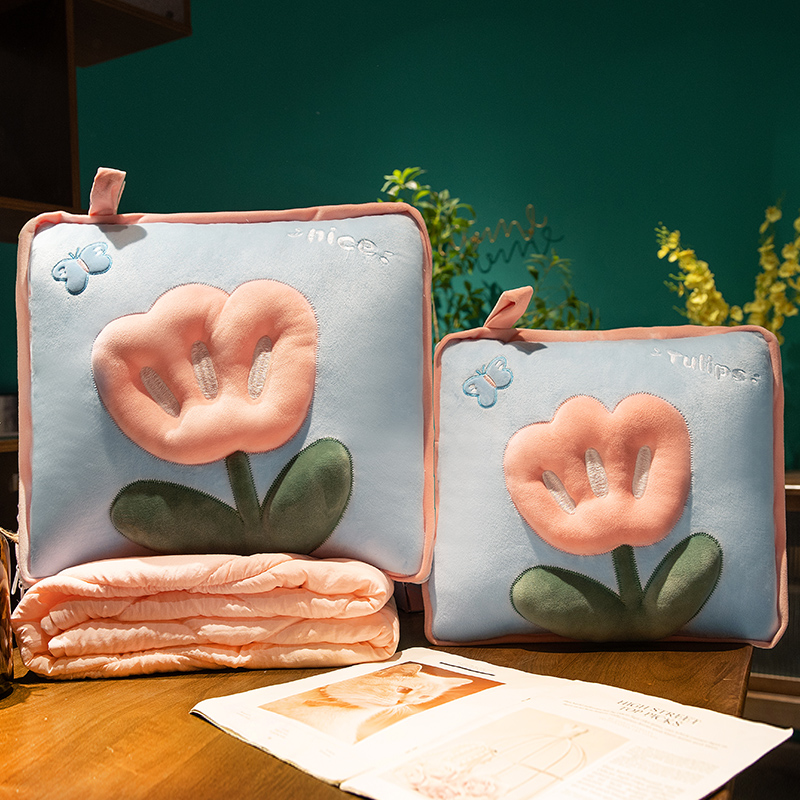 抱枕被子两用汽车靠枕办公室折叠毯D子车载午睡枕头二合一睡觉车