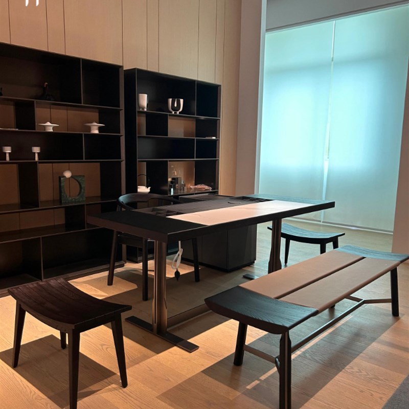 荷作新中式实木i茶桌椅组合功夫客厅禅意茶室泡茶桌家用简约茶台