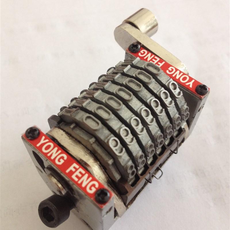 GTO号码机 7位数22.3型横式B,竖式海德堡配页机号码机 可陷三位