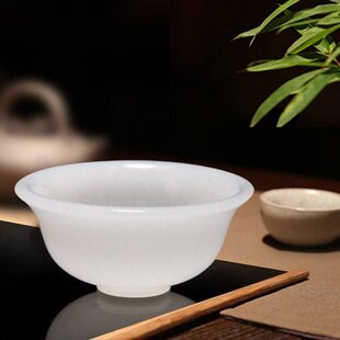 客厅玉石桌面摆件福家家居天下餐厅装饰碗玉工艺品礼品玉祝礼盒装