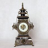 石钟表钟表钟 欧式 古典机械工艺铸 座钟铜钟表 理仿古发条 钟