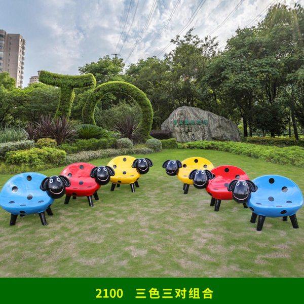 卡通动物休闲坐凳雕塑户外公园林玻璃钢座椅摆件幼儿园景观装饰品,家居饰品,户外/庭院摆件,淘宝优惠券,粉丝福利购,淘宝优惠卷