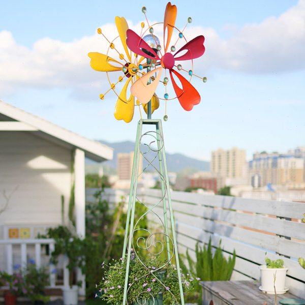 户外花架大风车花园阳台布置农场造景铁艺网红庭院子创意装饰摆件,家居饰品,户外/庭院摆件,淘宝优惠券,粉丝福利购,淘宝优惠卷