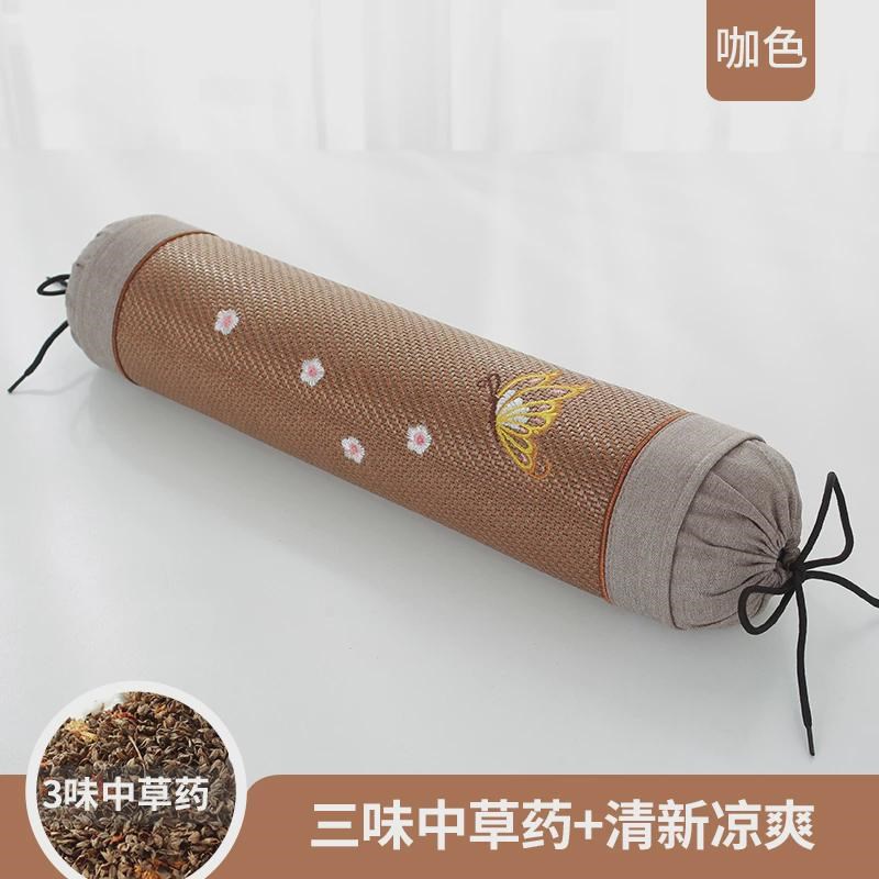 枕头护颈椎助睡眠颈椎枕凉u感夏季专用圆柱整头枕男单人荞麦护颈