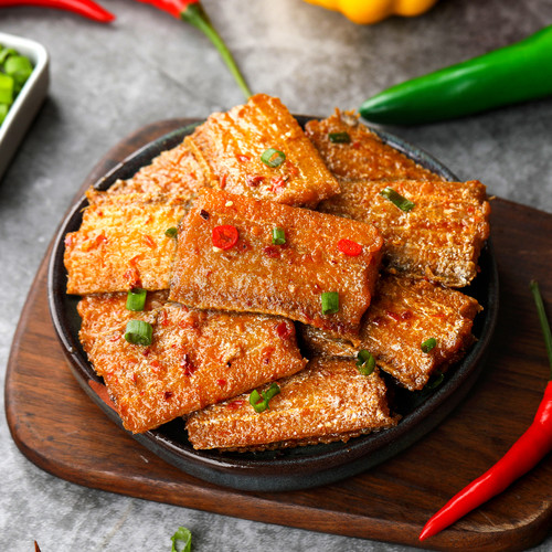 带鱼罐头香酥带鱼五香罐装海鲜即食下饭菜营养熟食100克开罐即食